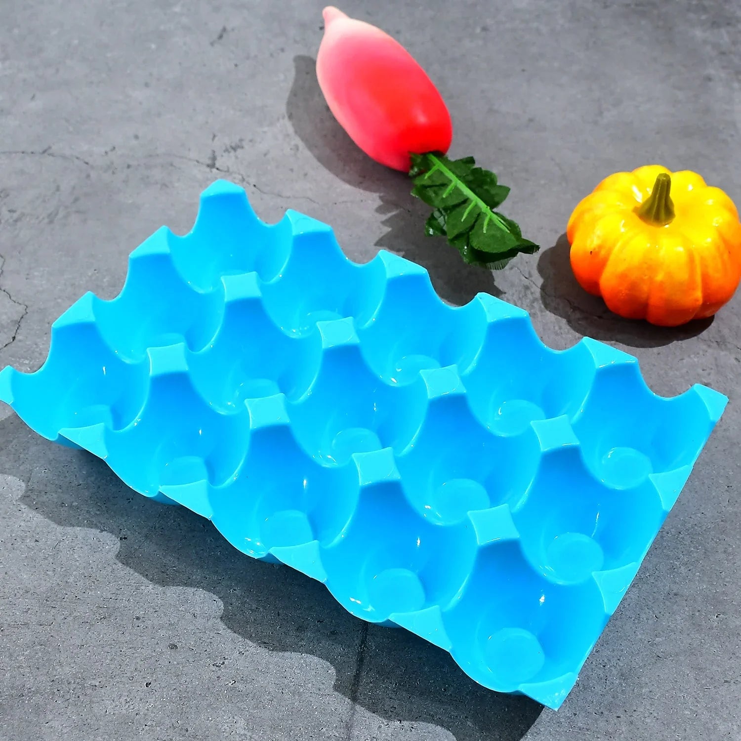 Plastic egg trays with 15 cavities, 4 pcs set Plastic egg trays with 15 cavities, 4 pcs set